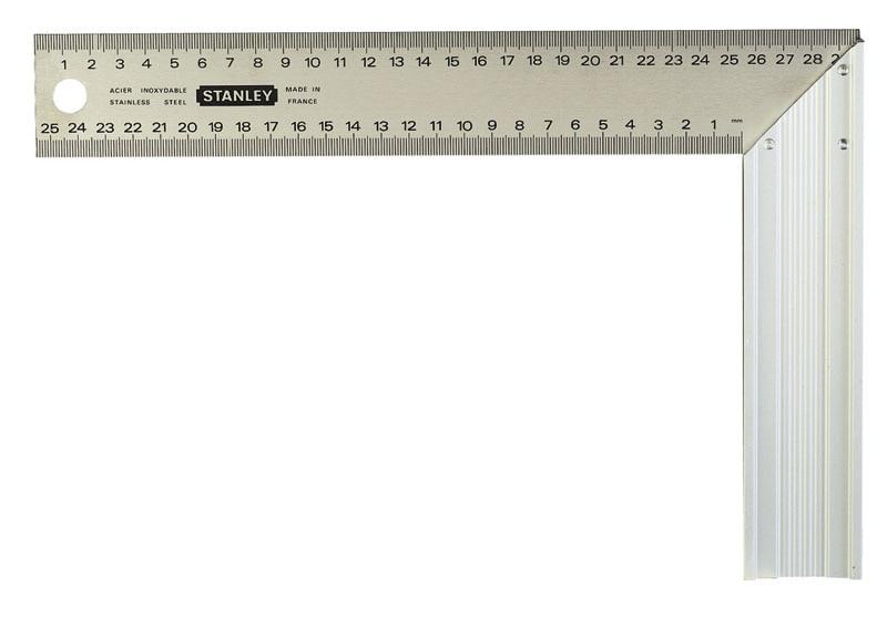 Угольник Stanley, углы 90° и 45°, две шкалы, 140х250мм