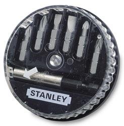 Набор бит Stanley, с магнитным держателем, 1/4", 7 ед.