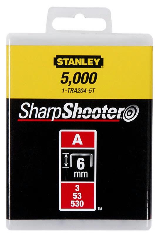 Скобы Stanley "Light Duty", тип А, 6мм, 1000шт.