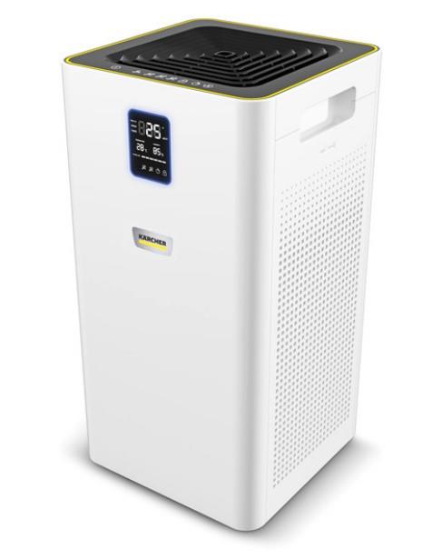 Очищувач повітря Karcher AF 50, 50м2, 520м3/год, дисплей, 2 HEPA фільтри, 4 режими, інд. забр-ння, білий