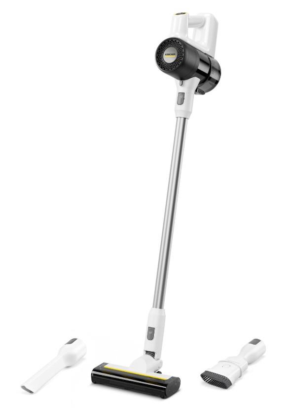 Пилосос Karcher безпровідний KVA 2, конт пил -0.6л, автон. робота до 40хв, вага-2.06кг, білий