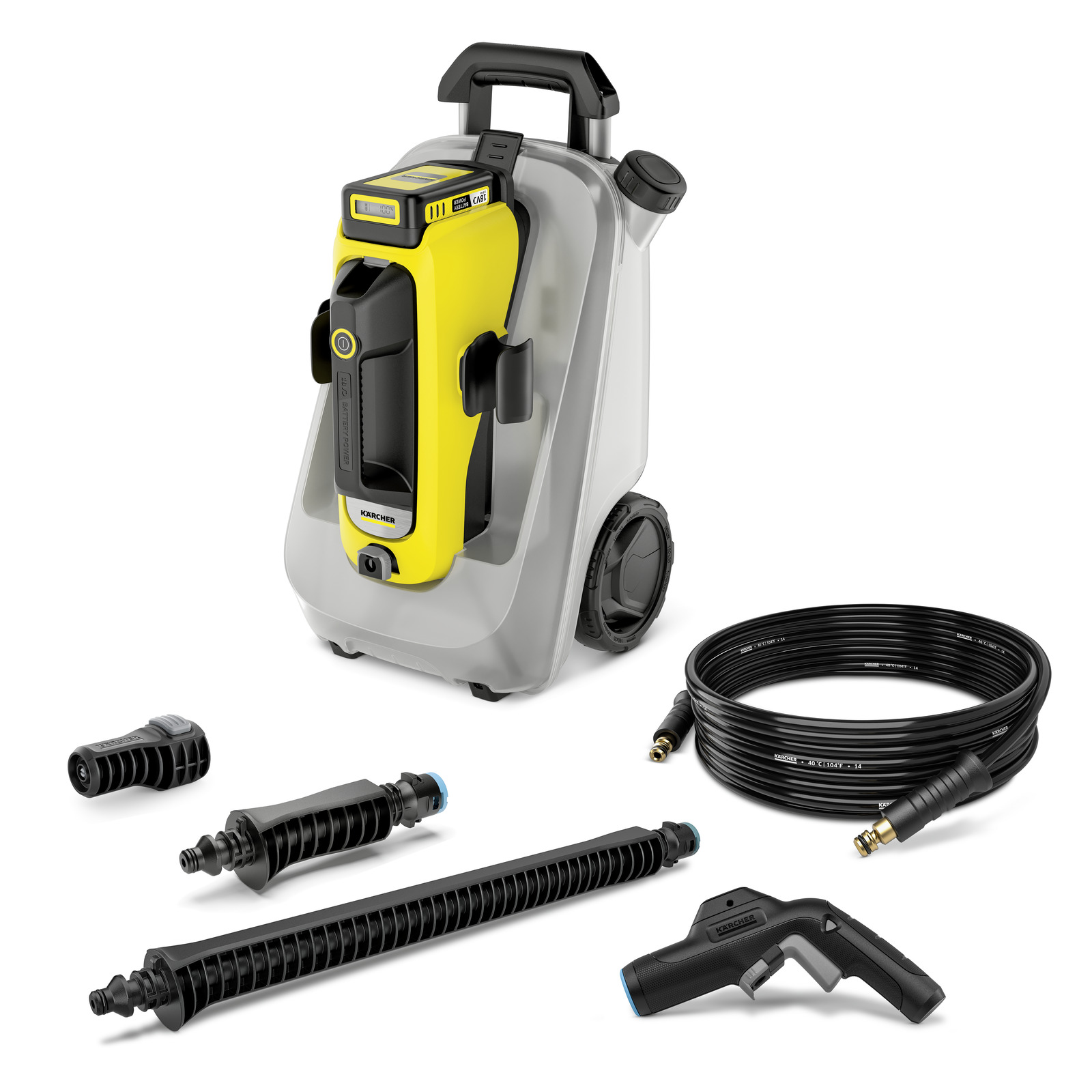 Мінімийка акумуляторна Karcher OC 6-18 Premium Battery Set 18В акб 1х2.5А·год 24бар 200л/год бак для води 12л ЗП 5.73кг
