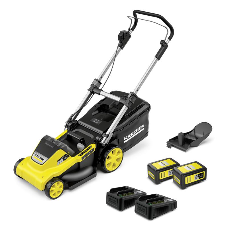 Газонокосарка акумуляторна Karcher LMO 5-18 Dual Battery Set 36В (18В+18В) акб 2х5А·год 41см 25-70см до 550м2