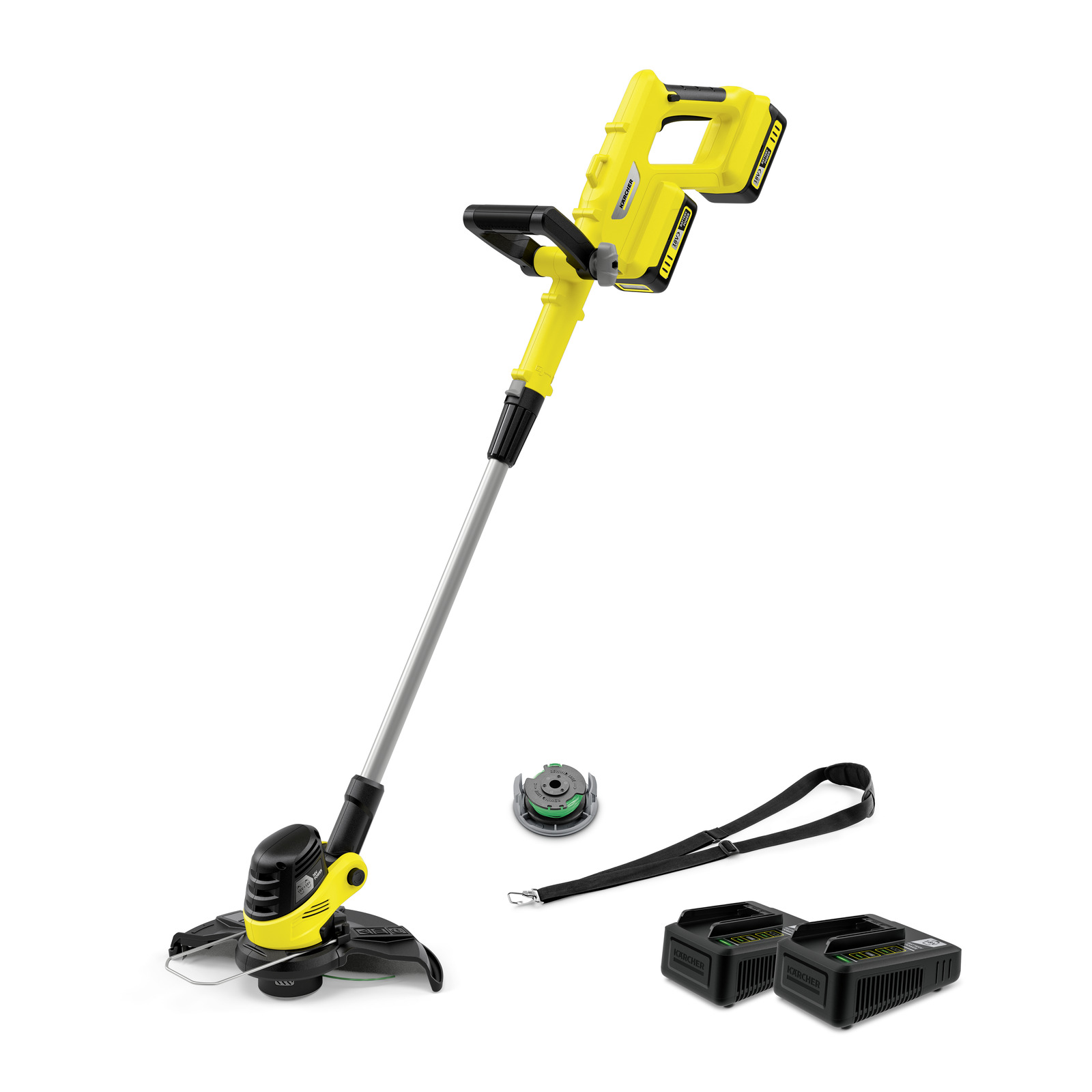 Тример садовий акумуляторний Karcher LTR 3-18 Dual Battery Set 18В акб 2х2А·год 30см 8000об/хв 2хЗП Power 2.42кг