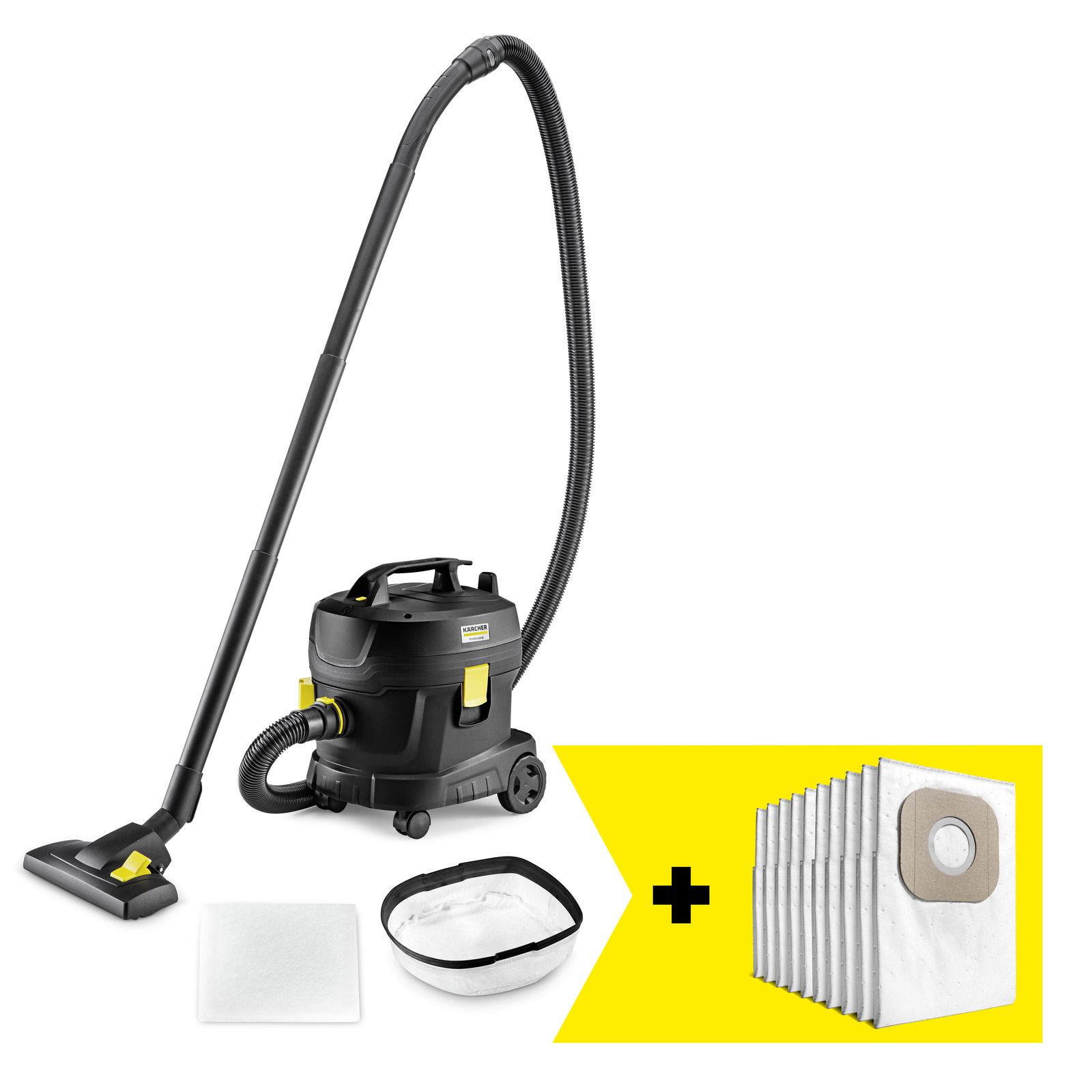 Пилосос професійний Karcher Go!Further T 11/1 Classic Adv Re!Plast 240В 235мБар контейнер 11л 4.2кг