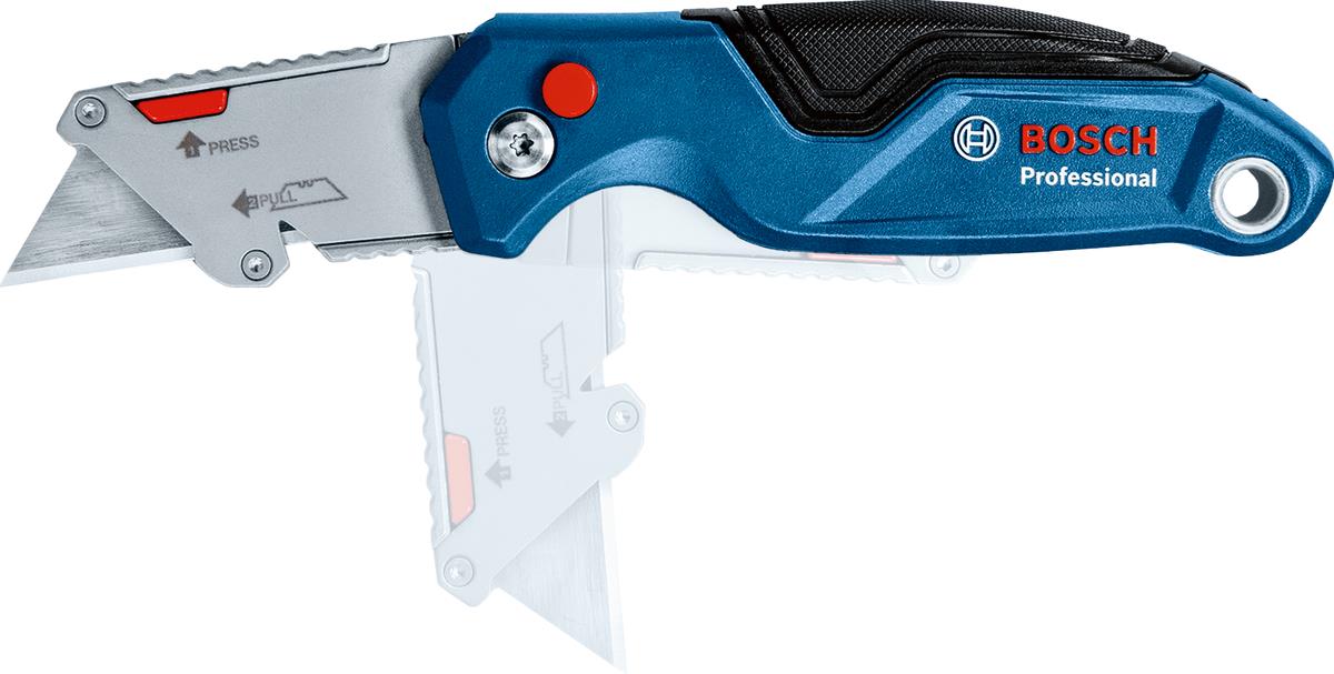 Ніж будівельний трапецієподібний складаний Bosch Professional корпус пластик, 215мм