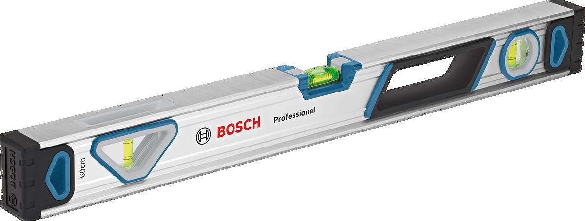 Рівень Bosch Professional 60см, 3 капсули, алюмінієвий корпус, отвори для руки
