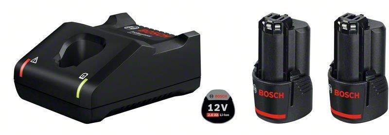 Набір акумулятора та зарядного пристрою Bosch Professional GBA 2х12В 2А·год + GAL 12В-40 2х12В 2А·год ЗП
