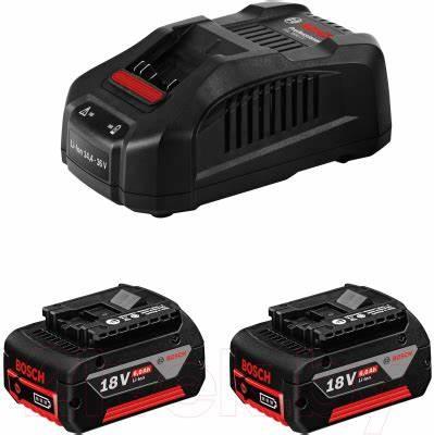Набір акумулятора та зарядного пристрою Bosch Professional GBA 2х18В 4А·год + GAL 18В-40 18В 4А·год