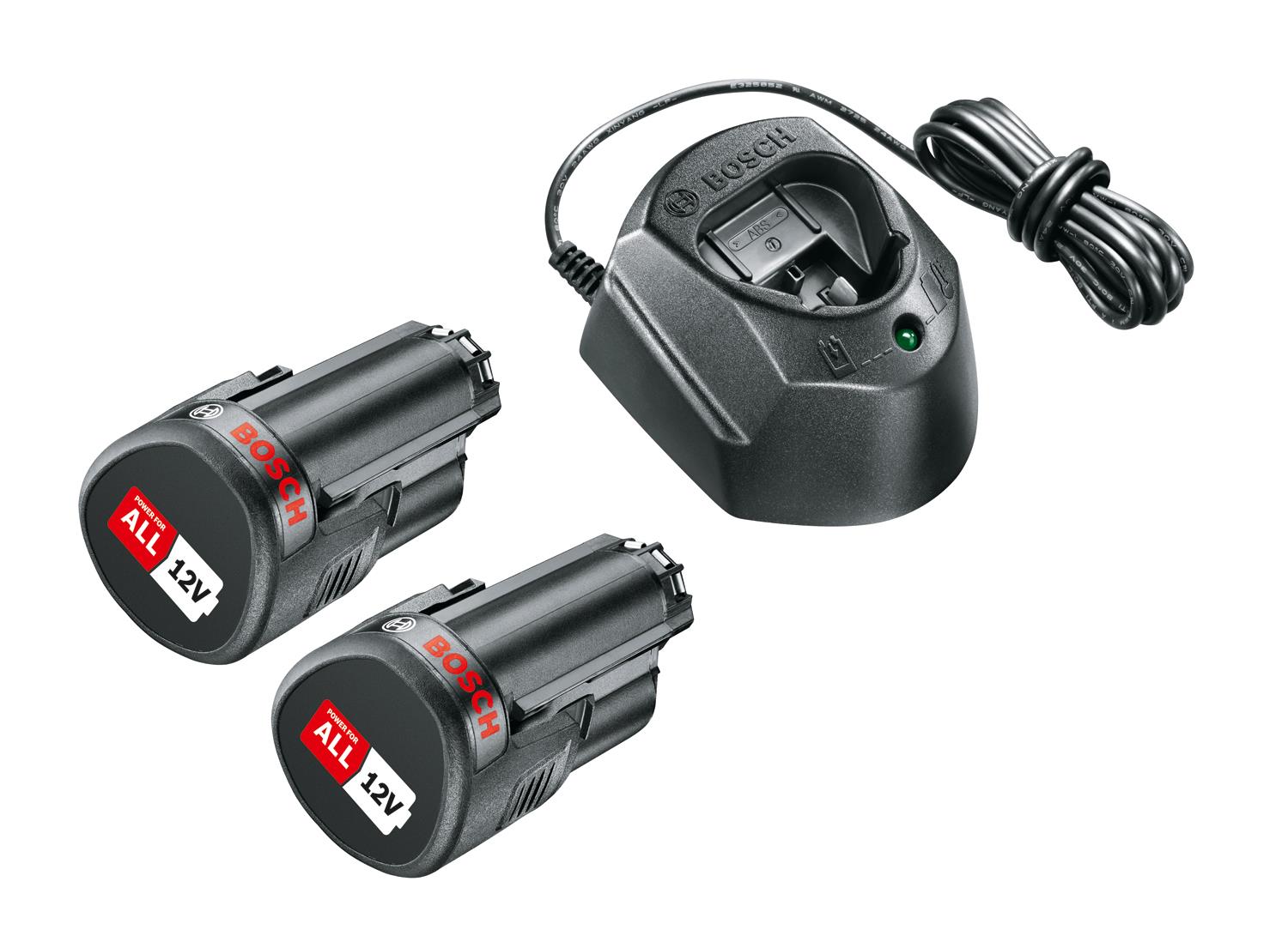 Набір акумулятора та зарядного пристрою Bosch PBA 12В 2х1.5А·год ЗП GAL 1210 CВ