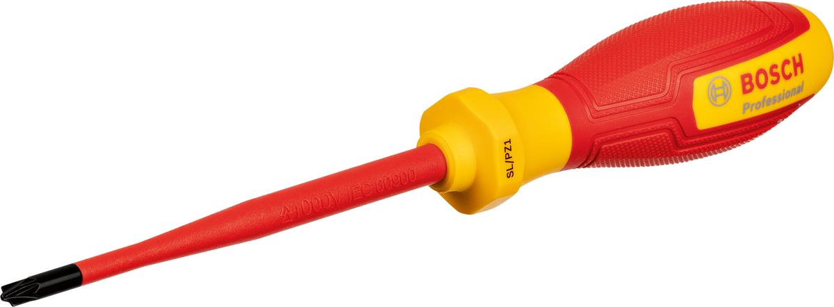 Викрутка Bosch Professional, SL/PZ1x100мм, VDE
