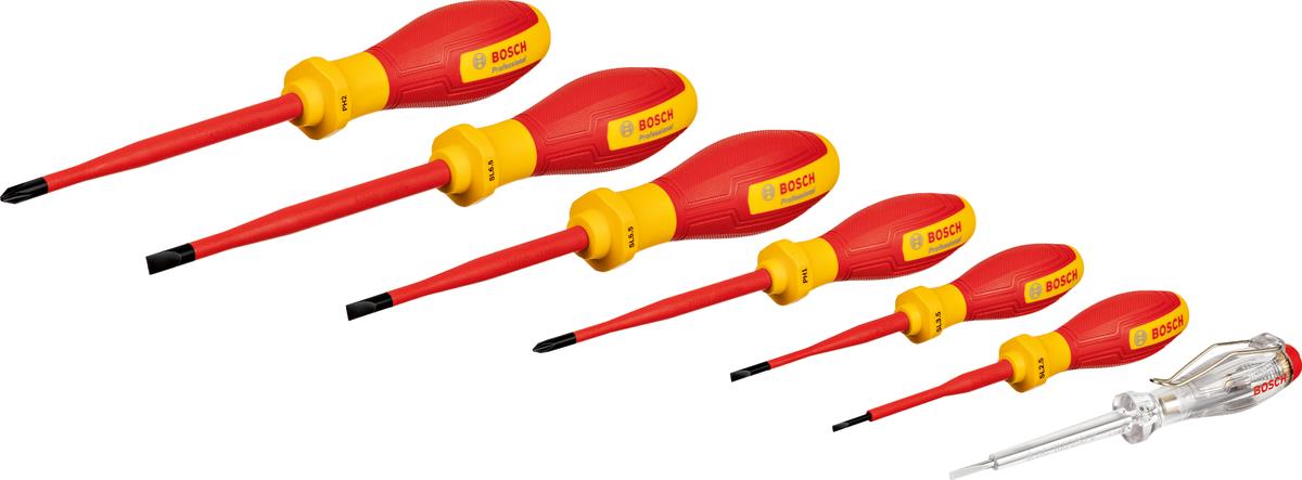 Викрутка Bosch Professional, SL/PH, VDE, набір 7шт