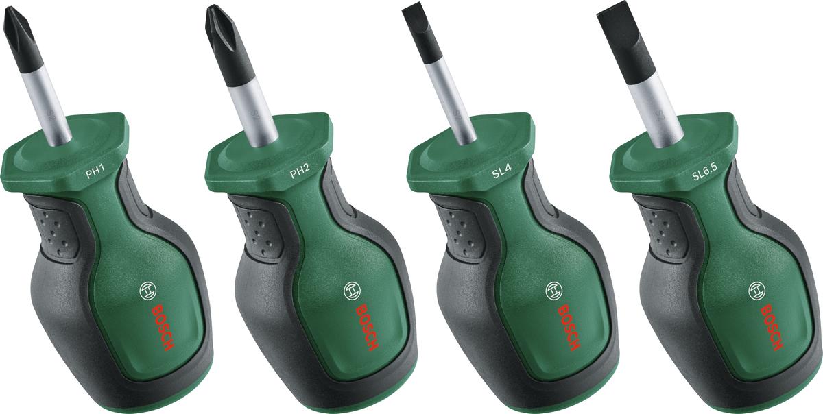 Викрутки Bosch SL, PH, сталь CrV набір 4шт