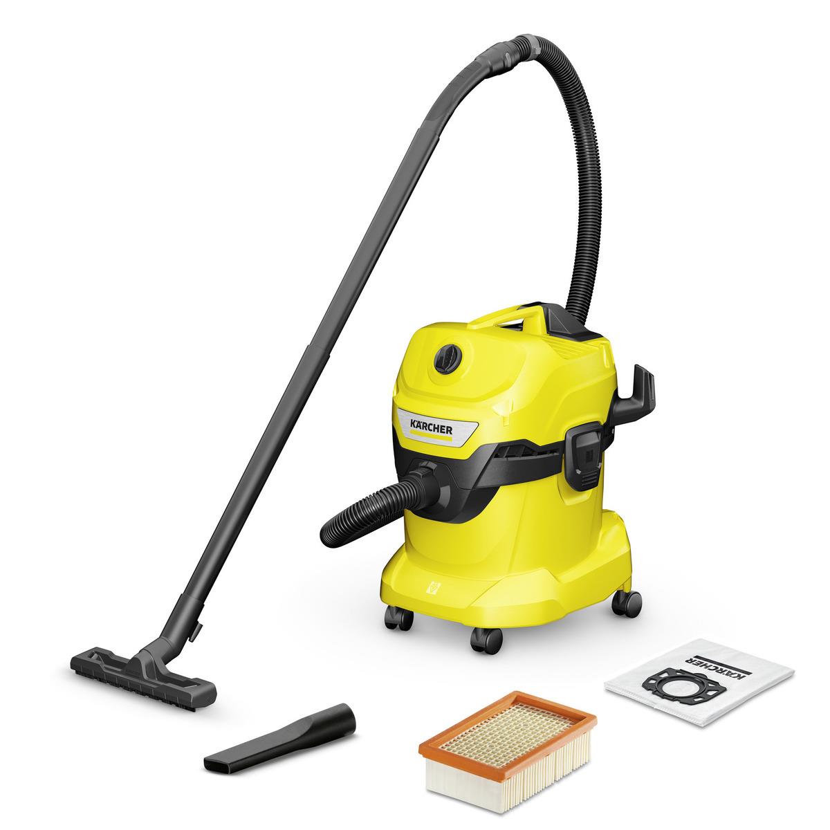 Пылесос хозяйственный Karcher WD 4 V-20/5/22, 1000 ВТ, 20л, 5м, 6.814 кг