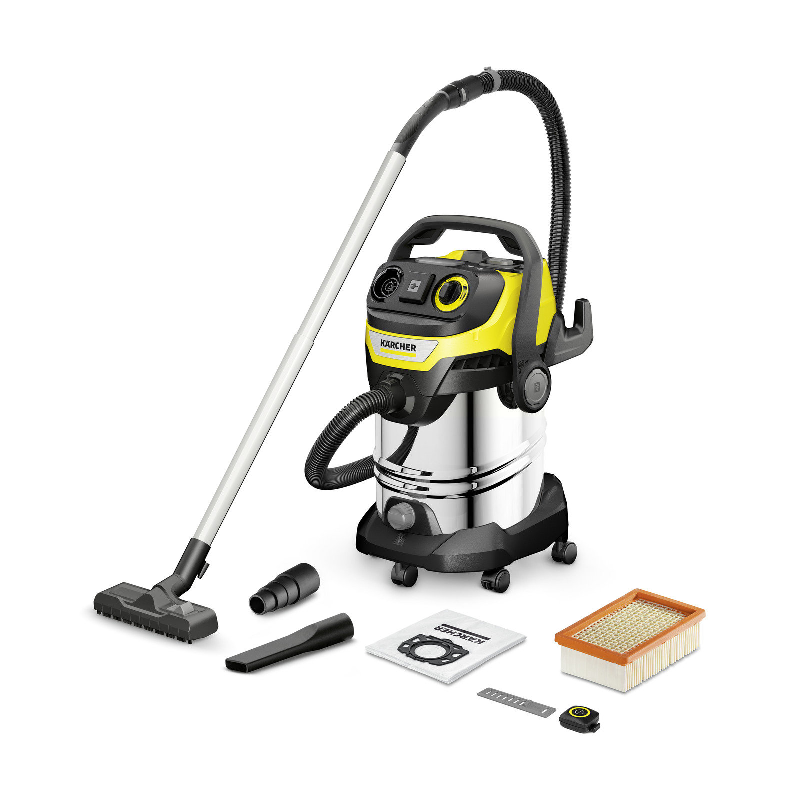 Пилосос професійний Karcher WD 7 Control P S 30/6/35/T 1400Вт 290мБар контейнер 30л 8.7кг