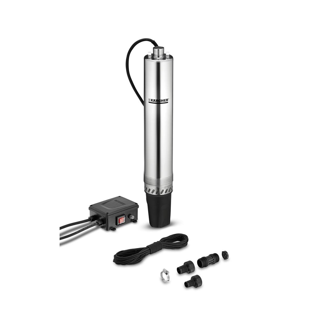 Насос свердловинний Karcher ВР 4 Deep Well, 700Вт, 4600л/г, 43м, 4.3бар, 12м, 105мм, 35°C, G1, 7.14кг