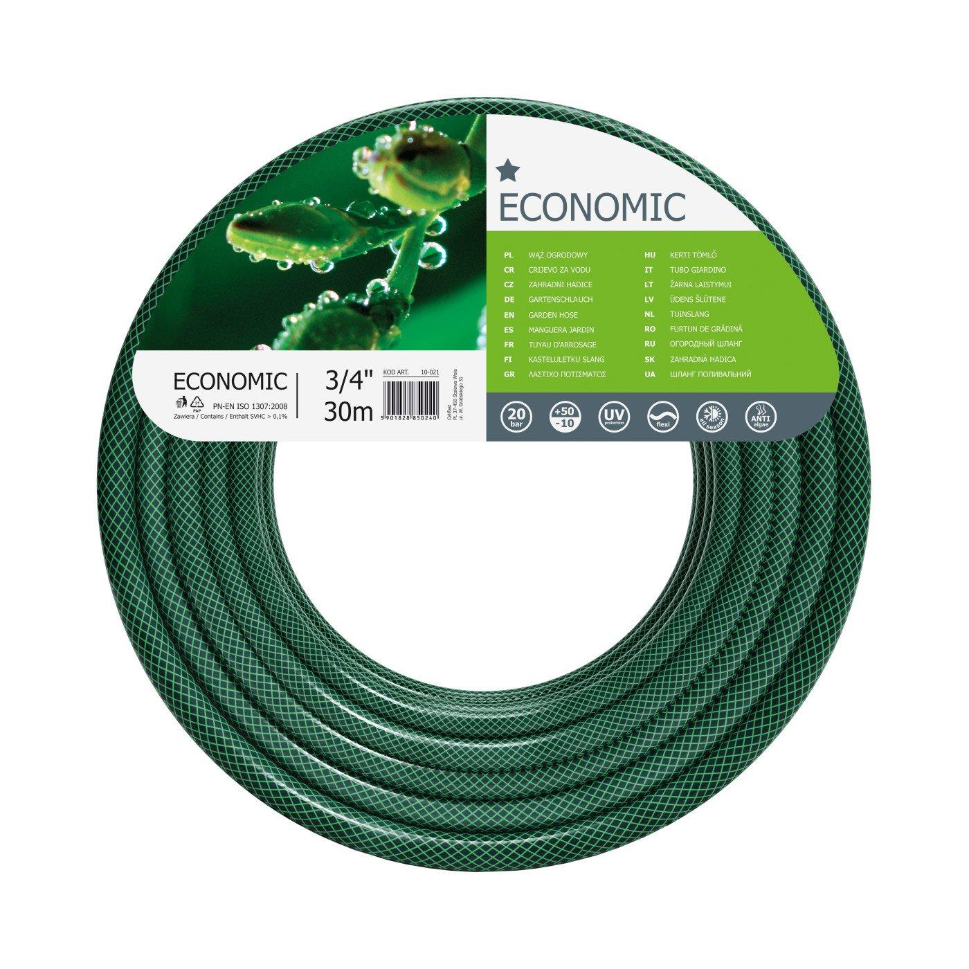 Шланг садовий Cellfast ECONOMIC 3/4" 30м 3 шари до 20бар -10…+50°C