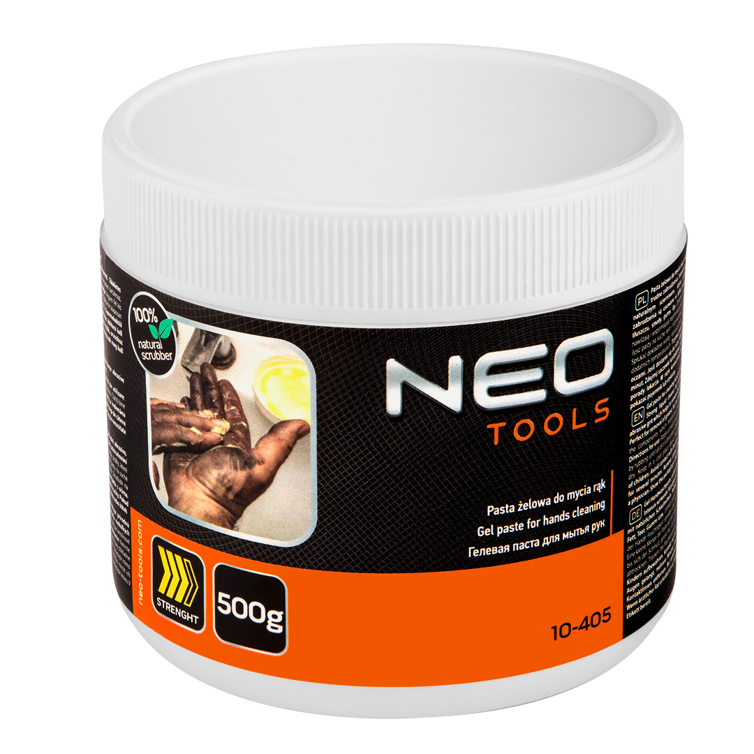Гель-паста для миття рук Neo Tools, 500г, абразивна, нейтральний рН, жовтий колір