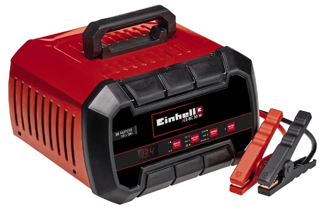 Пуско-зарядний пристрій Einhell CE-BC 30 M, 12/24В, 3-600А·год, макс 30А