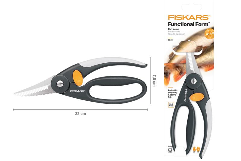 Ножницы для рыбы Fiskars Form, 22см