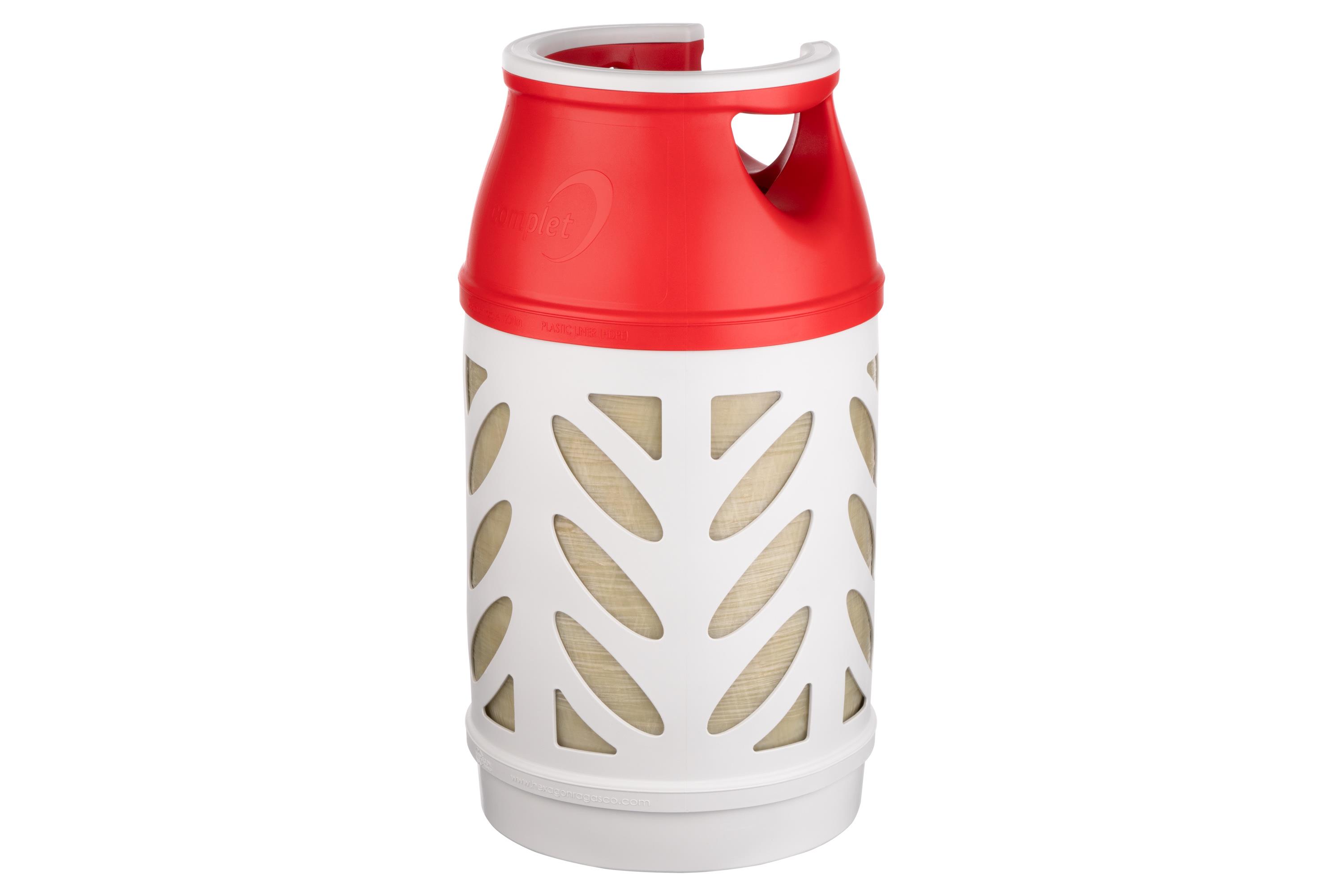 Балон газовий композитний Hexagon Ragasco HR24.5L, 24.5л, пропан/бутан 10кг/12кг, 30бар, вентиль Shell (український стандарт), 5.4кг