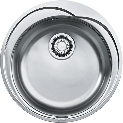 Кухонная мойка Franke RAMBLA ROX 610-41/101.0255.785/ сифон в комплекте/круглая/нержав. матовая