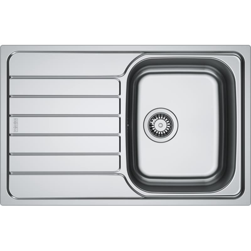 Мийка кухонна Franke Spark, нерж.сталь, прямокутник, з крилом, 780х500х340мм, чаша - 1, врізна, SKL 611-78, нерж декор