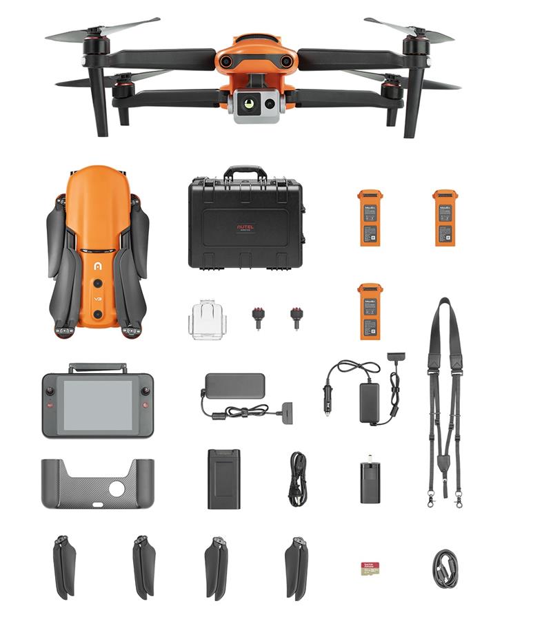 Дрон Autel EVO II Dual Rugged Bundle (640T) V3 ATTI, FCC, Anti-Interference, Orange