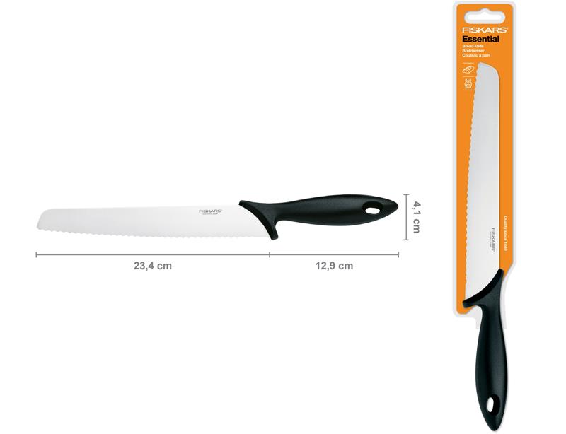 Нож для хлеба Fiskars Essential, 23 см