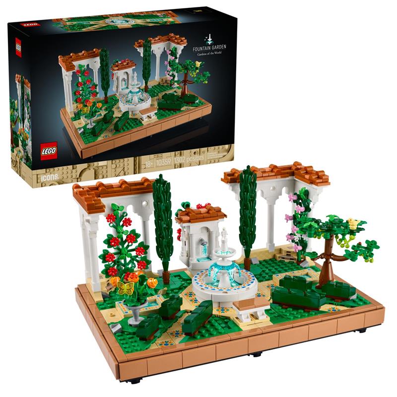 Конструктор LEGO Icons Сад фонтанів
