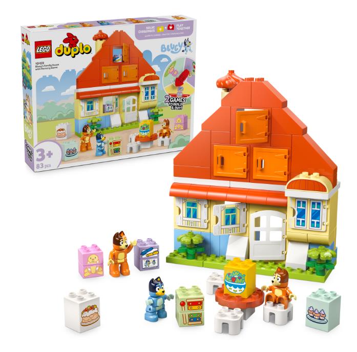 Конструктор LEGO DUPLO Bluey Родинний дім Блуї із грою на запам'ятовування