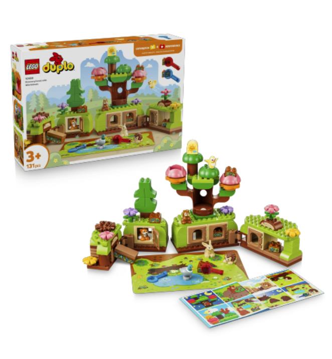 Конструктор LEGO DUPLO Town Ліс відкриттів із дикими тваринами