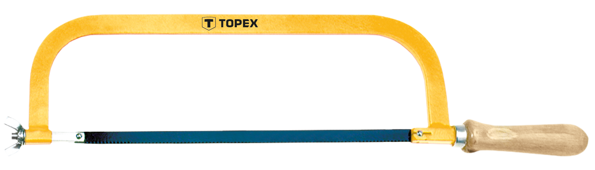 Ножівка по металу TOPEX, 300мм, 24TPI, дерев'яне руків'я