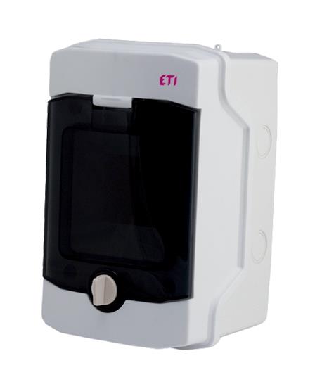 Пластиковий щит ETI, ECH 4G (4 модулі, зовнішнього виконання IP65)
