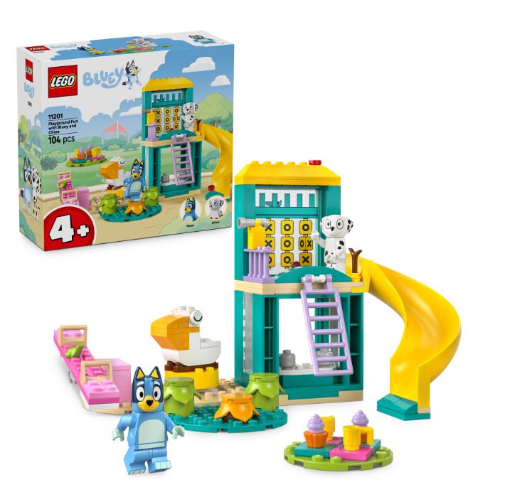 Конструктор LEGO Bluey Веселощі з Блуї та Хлоєю на ігровому майданчику