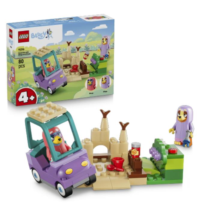 Конструктор LEGO Bluey «Бабусі» з Бінго та Блуї