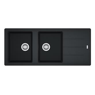 Кухонная мойка Franke BASIS BFG 621/Фрагранит/две чаши/ 1160х500х200/ оникс
