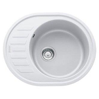 Кухонні мийки Franke Ronda ROG 611-62 /Фраграніт/600 х 480 х 200 /овальна/білий