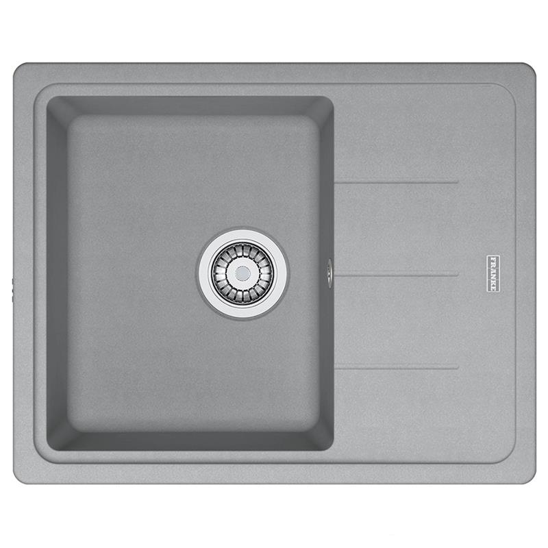 Кухонная мойка Franke BASIS BFG 611-62/114.0565.090/ Фрагранит/ сифон/ крыло/62х50х20/серый камень