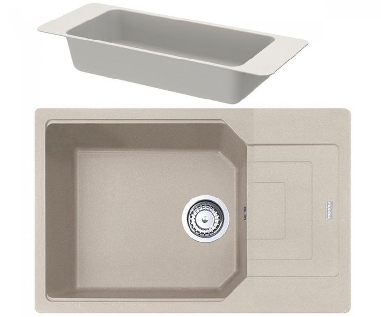 Кухонна мийка з коландером FRANKE URBAN UBG 611-78 XL/ 114.0574.975/ фрагр/з крилом/78х50 см/сахара