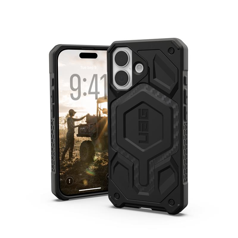 Чохол UAG для iPhone 17, Monarch Pro MagSafe, Carbon Fiber