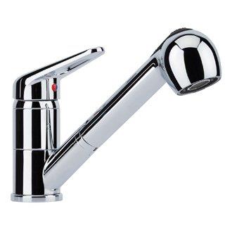 Змішувач Franke Novara-Plus Pull Out /115.0347.111/ одноричажний/керамічний/поворотний/хром