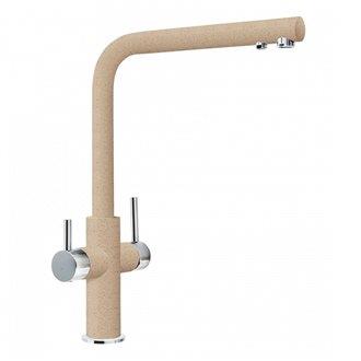 Змішувач Franke Neptune Clear Water /115.0370.709/ двухричажний/ Фраграніт/Італія/хром-бежевий