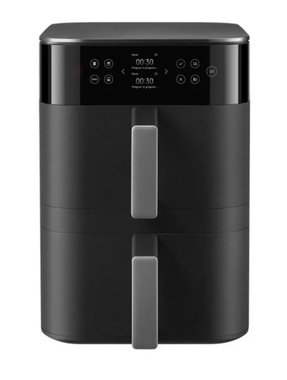 Мультипіч Xiaomi Smart Double Stack Air Fryer 12L 2800Вт, чаша-12л, сенсорне керування, чорний