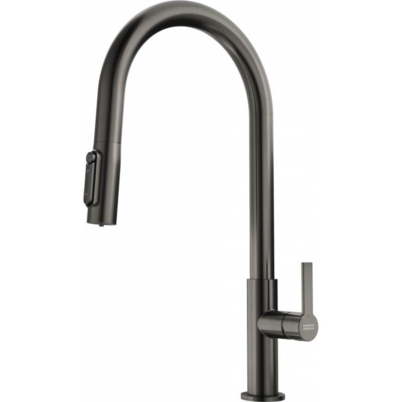 Змішувач для кухні Franke Maris Slim J Clear Water, довж.виливу - 221 мм, поворотний, 1+1 фільтр, латунь