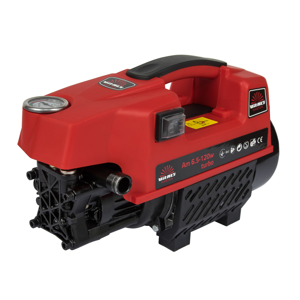Мінімийка високого тиску Vitals Master Am 6.5-120w turbo 1650Вт 120бар 390л/год шланг 7м 10кг