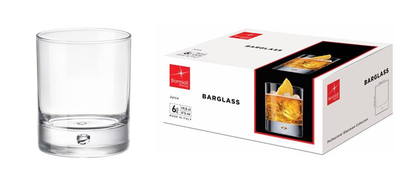 Набор стаканов Bormioli Rocco BARGLASS JUICE низ., 6*195 мл