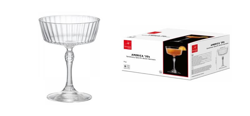 Набор бокалов Bormioli Rocco AMERICA'20s FIZZ для коктейля, 6*275 мл