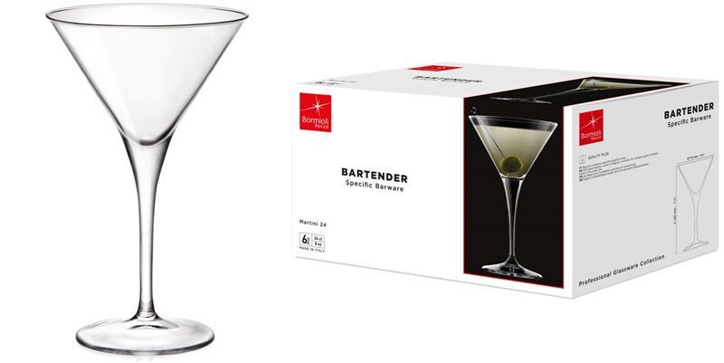 Набор бокалов Bormioli Rocco BARTENDER MARTINI, 6*240 мл