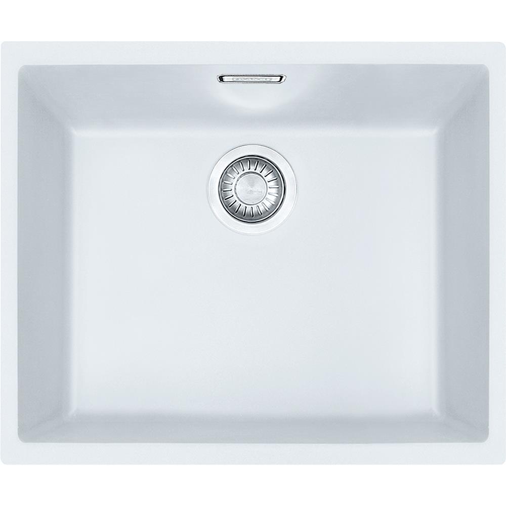 Кухонна мийка Franke Sirius, тектонайт, врізна, без крила, чаша-1, 525х440х200, SID 110-50, біла